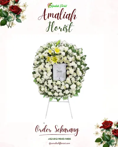 Krans Bunga Duka Cita di Sembung